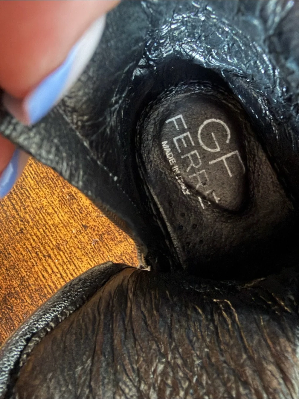 GF Ferre Metallic Leather High-Top Toddler Shoes – EU 20, Made in Italy